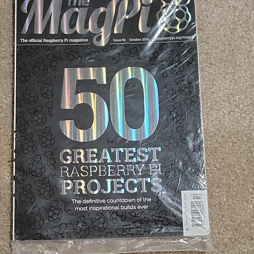 FREE WITH ANY PURCHASE! The MagPi Magazine Issue 50